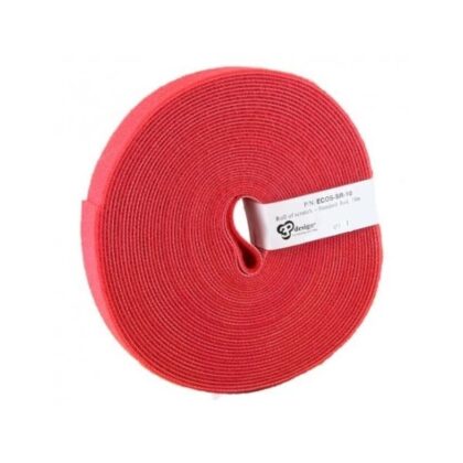 PATCHSEE Eco-scratch cable red tie 10m velcro ECOS-SR-10