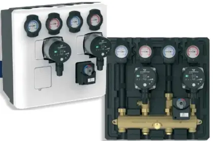 PAW Pompgroep PAW Thermax met ingebouwde circulatiepomp Yonos Para RS 15/6 gemengd verwarmingscircuit DN20 K31/K32 30.323621WY6