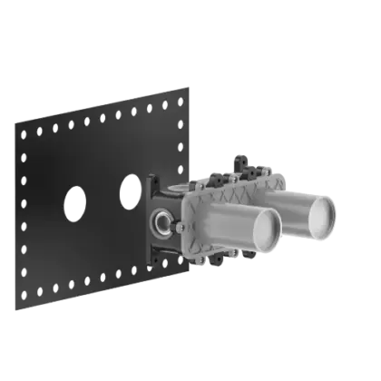 Gessi Ingranaggio inbouwdeel thermostatische mengkraan wanddouche - steel brushed PF54169#239