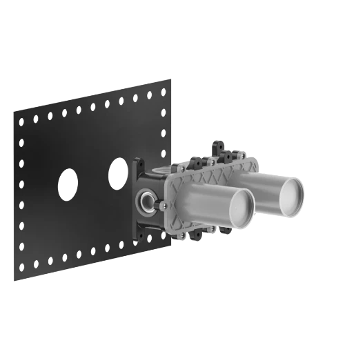 Gessi Ingranaggio inbouwdeel thermostatische mengkraan wanddouche - steel brushed PF54169#239