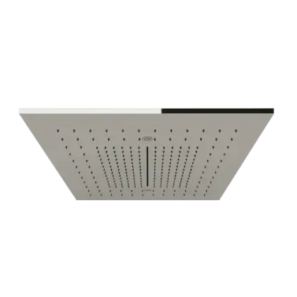 Gessi Minimali Multifunctioneel systeem op verlaagd plafond 500x500 met REGEN/CASCADE/VERNEVELING-functies. Aan te vullen met esthetische cover Mirror Steel PF57907#238