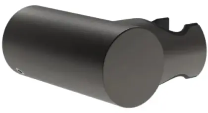 Gessi Ingranaggio Oriënteerbare duplex houder voor handdouche Geb. Zwart Metaal PVD PF58160#707