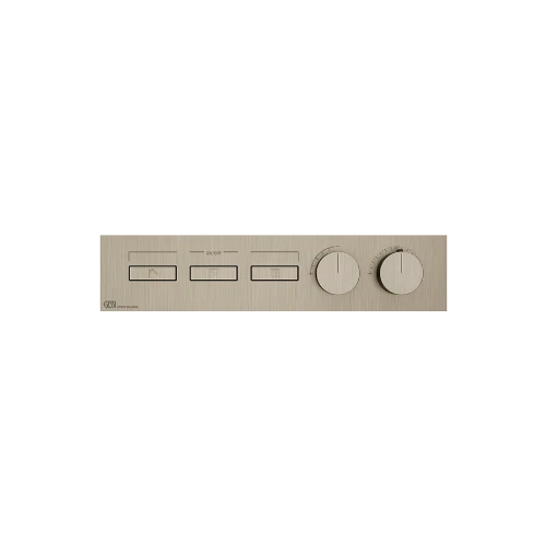 GESSI Hi-Fi Linear Extern deel Thermostatische wand-mengkraan 3 onafhankelijke uitgangen
