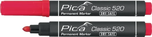 Pica Classic 520 permanent marker stift - rood PIC52040