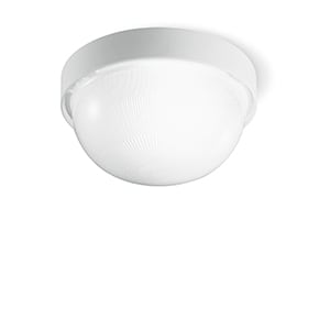 PIL DROP 20 - plafond armatuur - E27 - 1x 60W - IP43 - Ø215x105mm - wit 005000