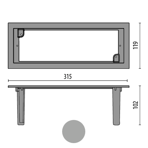 PIL INSERT+ 2 - adapter - grijs 310488