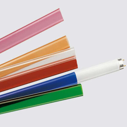 PIL COLORGUARD T8 - kleurfilter in PC - UV blok. - 1495mm - Ø 26mm - roze / natura 90-02020