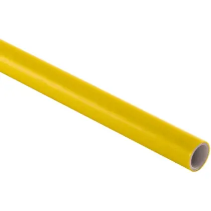Arcelor Poly-Z Forte gelaste buis PE-mantel 4/4 (lengte 6m) - geel - S195T Vlgs EN 10255 Type H - voor draadtoepassingen - prijs per meter POLYZISFDN025Y