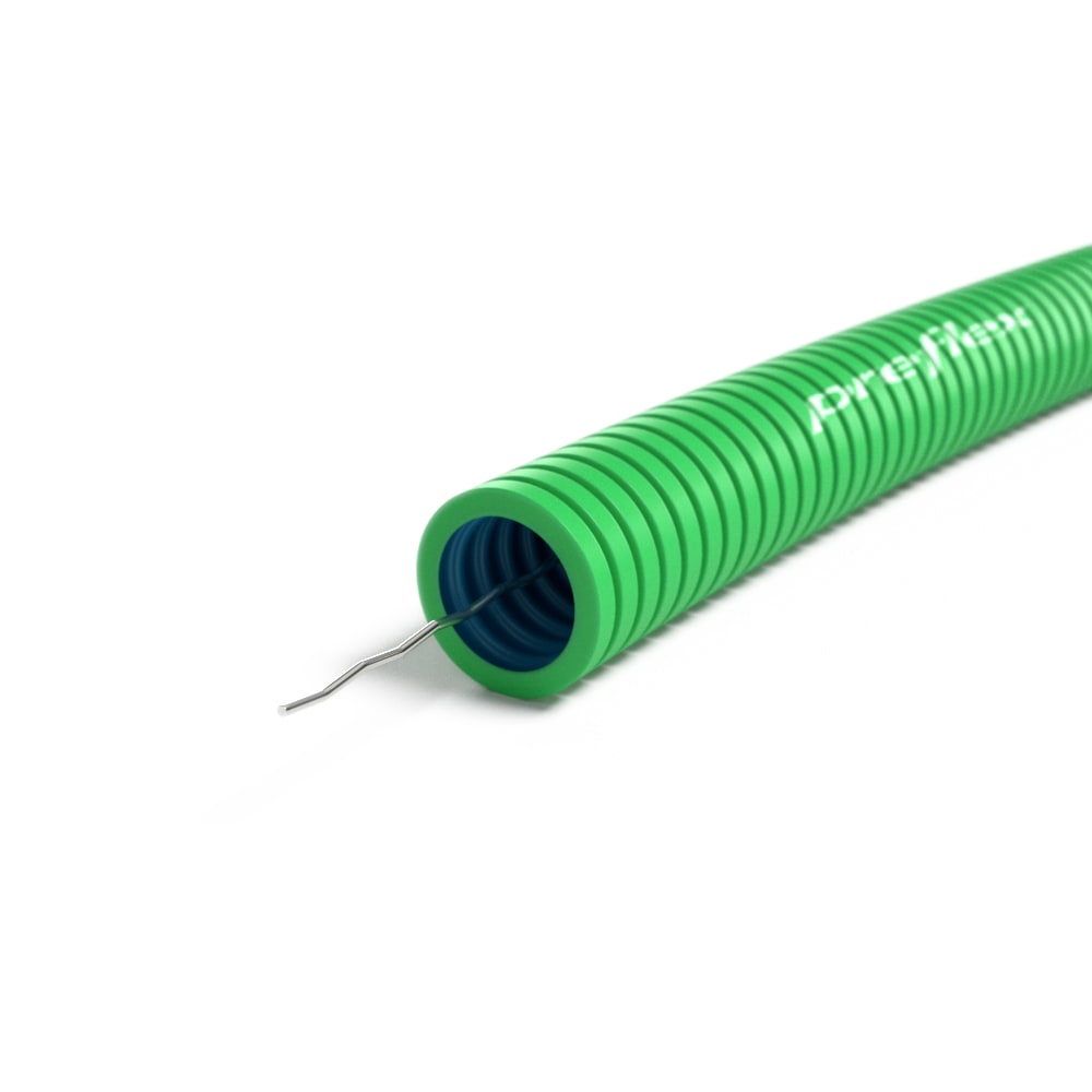 PREFLEX SAFE Preflex safe lege buis 25mm LS0H groen + trekdraad rol 100m 1234000270