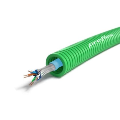 PREFLEX SAFE Preflex safe voorbedrade buis 16mm LS0H groen + Excel U/UFTP CAT6A 4P LSOH B2CA 1234003018
