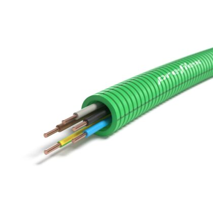 PREFLEX SAFE Preflex safe voorbedrade buis 16mm LS0H groen + draad H07Z1-U 5G1