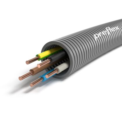 PREFLEX Preflex voorbedrade buis 25mm + VOB 4G6mm² rol 50m 1234000938