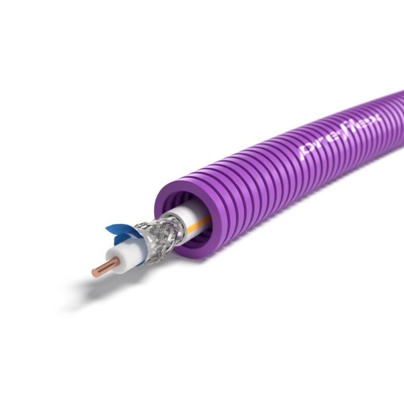 PREFLEX Preflex voorbedrade buis 16mm + coax TRI6 rol 100m 1234001408