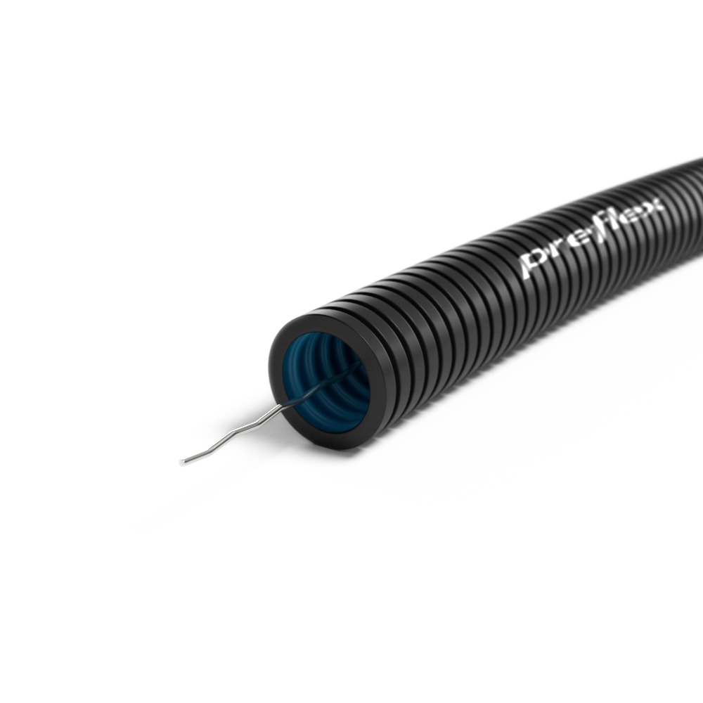 PREFLEX Preflex voorbedraade buis 16mm Zwart UV stabiel + TREKDRAAD rol 100m 1234003318