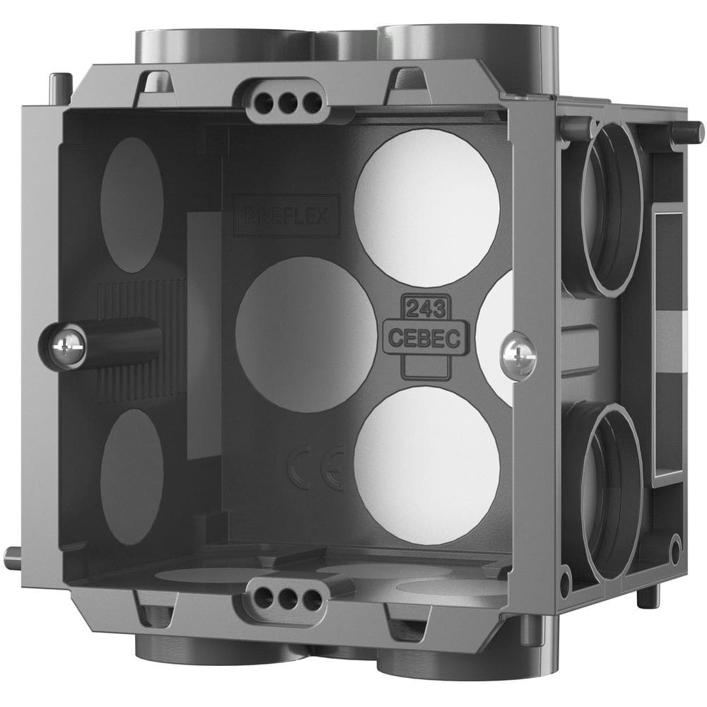 PREFLEX INBOUWDOOS LUCHTD B45+ 2V halogeenvrij B:14xZ10 1236003419