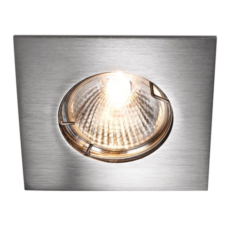 PSM LIGHTING Ø65-70 INOX 316 inbouwspot - vierkant - vast wit textuur 303V.230V.31MX