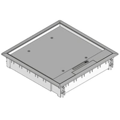 PUK DOOS ZIJ-UITLAAT 58X280X280 10 GRIJS PA UEK3-V-G