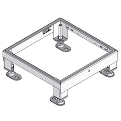 PUK Nivelleerunit in plaatstaal 258x258mm