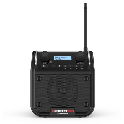 PerfectPro Werfradio DABPRO - DAB+/FM/Bluetooth / IP54 / 230V/batterijen(4xC) (excl.) DPR2