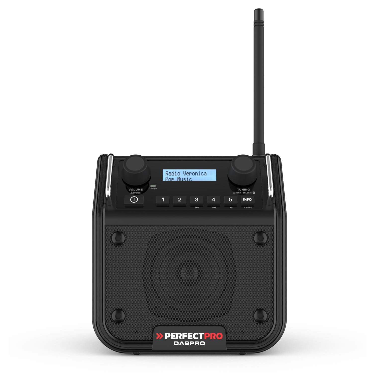 PerfectPro Werfradio DABPRO - DAB+/FM/Bluetooth / IP54 / 230V/batterijen(4xC) (excl.) DPR2
