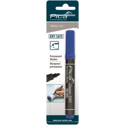 Pica Permanent Marker in blister - Rond - Blauw - 1-4mm PIC52041SB