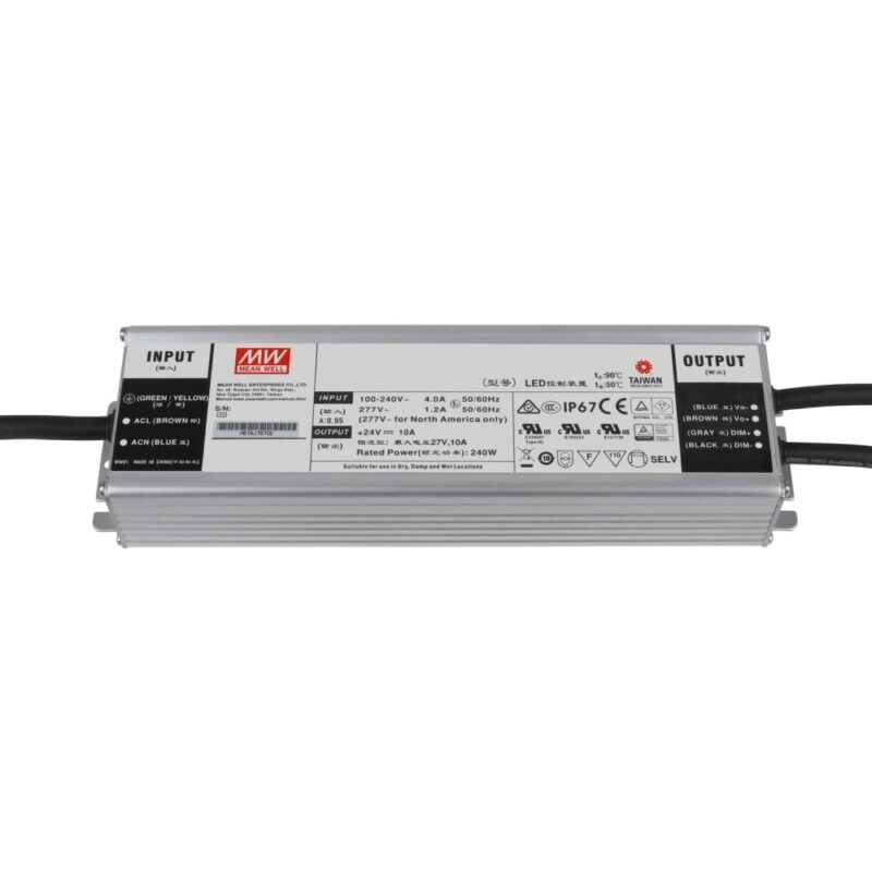 ProLED LED voeding gelijkspanning Standard 240W 244x68x39mm 24Vdc IP67 L502424W