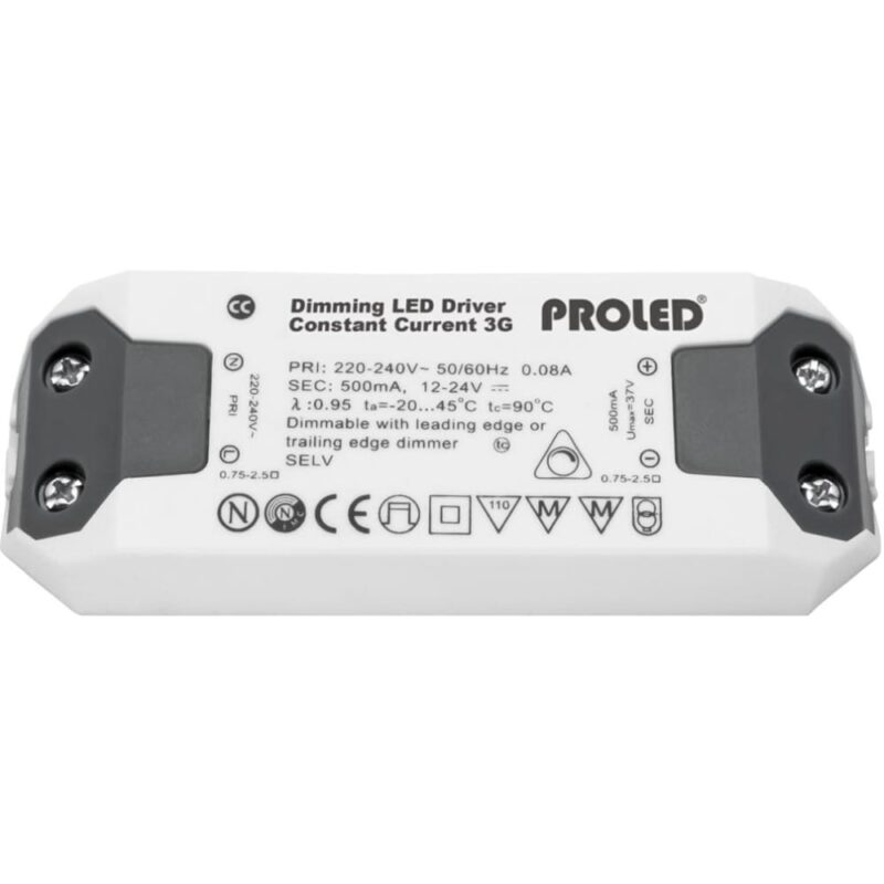 ProLED LED voeding gelijkstroom Triac dimbaar 20W 350mA 127x44x28mm L5233520D3G