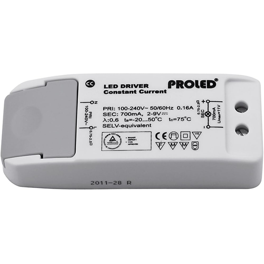ProLED LED voeding gelijkstroom 20W 700mA 113x44x28mm L52370202G