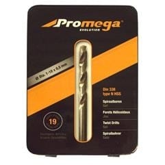 Promega Spiraalborenset HSS cilindrisch DIN338