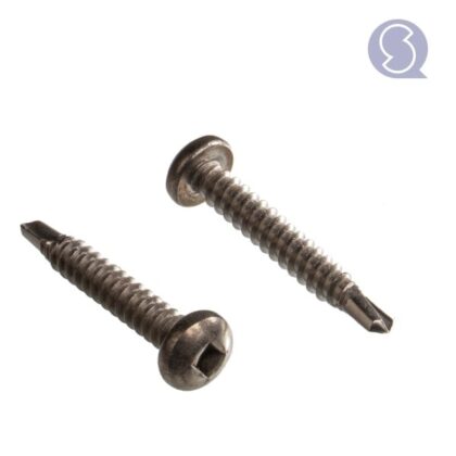 QUICK SCREW Zelfborende  schroeven ronde  kop  vierkant  RVS  A2  inox 4