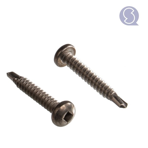 QUICK SCREW Zelfborende schroeven ronde kop vierkant RVS A2 inox 4
