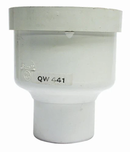 Nicoll QW WC aansluitmof 107 x 110 mm - wit QW110