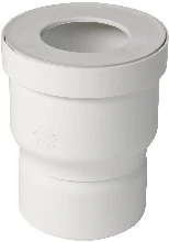 Nicoll QW WC aansluitmof 107 x 75 mm - wit QW441