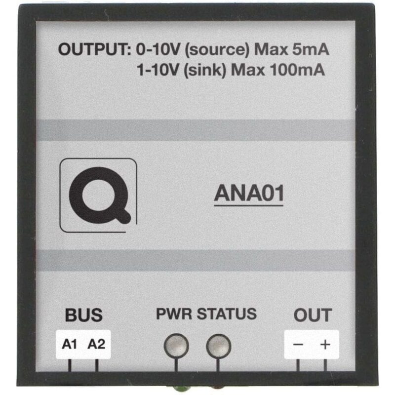 Qbus Analoge dimmermodule (1x 0/1-10V) ANA01