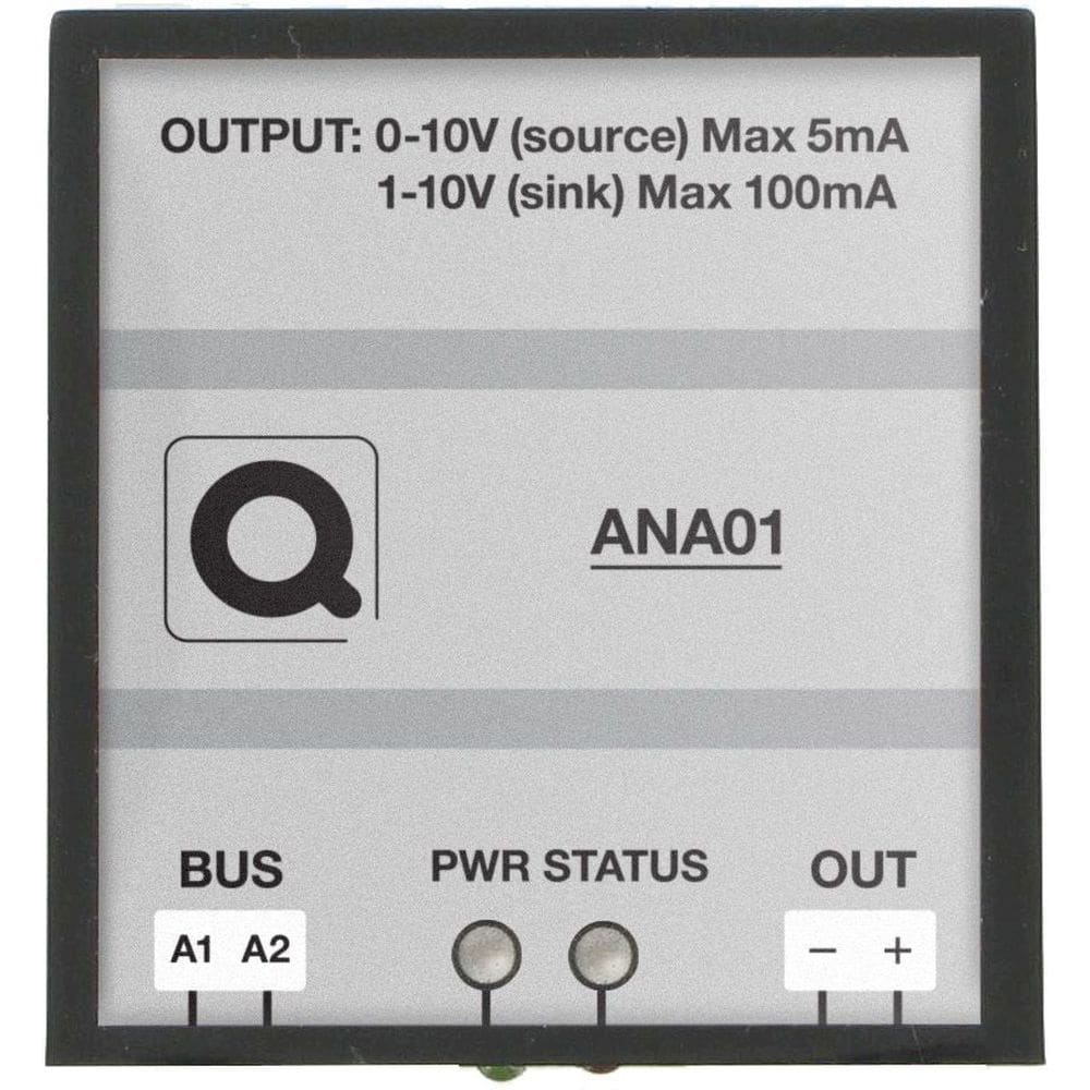 Qbus Analoge dimmermodule (1x 0/1-10V) ANA01