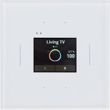 Qbus Tastu Display Room Controller (OLED) temperatuur / proximity sensor