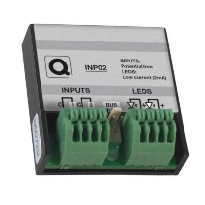 Qbus Input module (2x external - 0 Volt) INP02