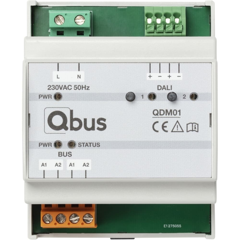 Qbus DIN-rail Qbus Dali Master 1 DALI-bus voor max 64 DALI(2)-drivers met voeding QDM01
