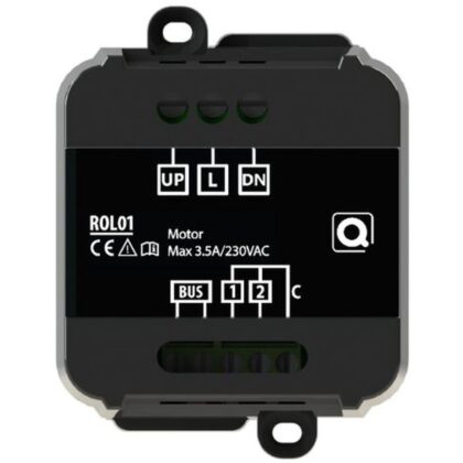 Qbus Decentrale rolluikmodule (2x8A) voor muur in/opbouwdoos