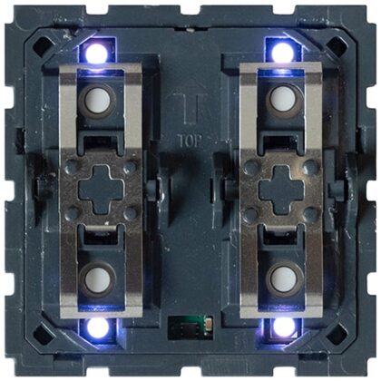 Qbus Schak-Therm 1- tot 4-toets (2 mod) serie BTicino Light Now RGB SWC04T/YNB