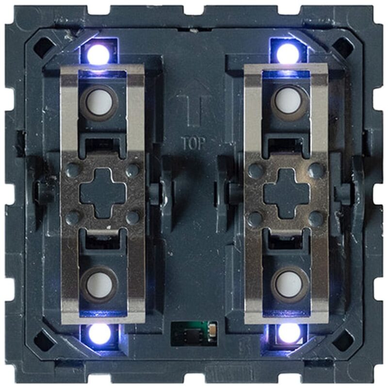 Qbus Schak-Therm 1- tot 4-toets (2 mod) serie BTicino Light Now RGB SWC04T/YNB