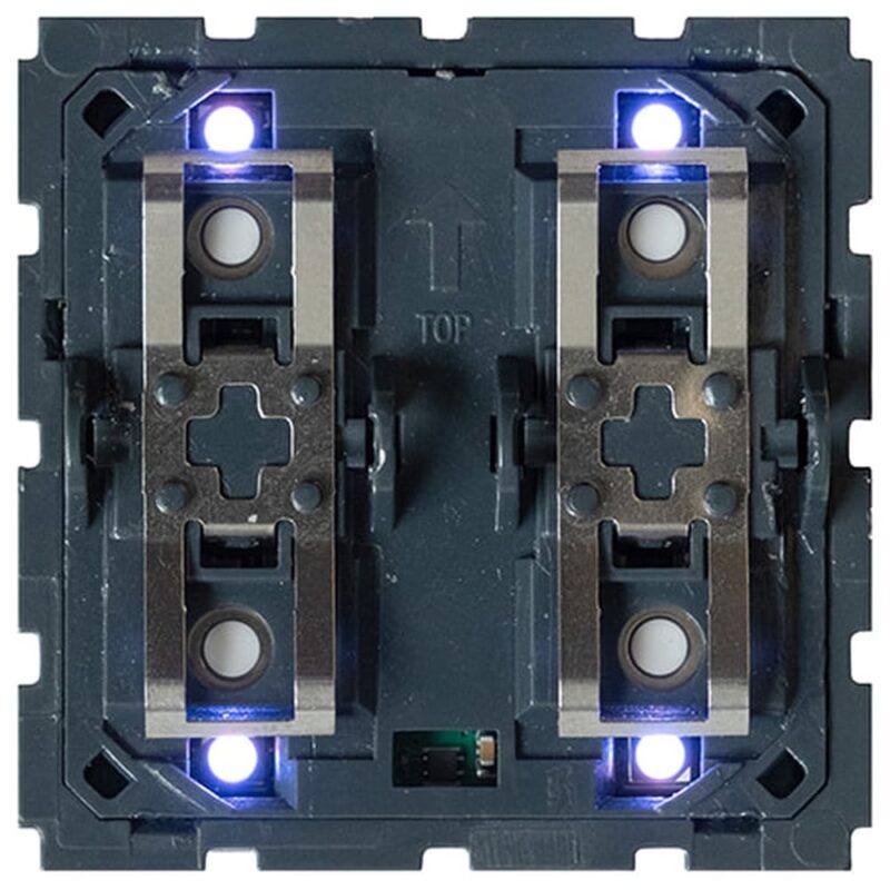 Qbus Schak 1-4 toets (2 mod) BTicino Light Now RGB