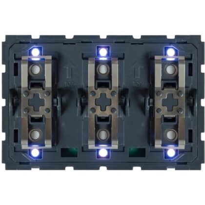 Qbus Schak-Therm 3 tot 6-toets (3 mod) serie BTicino Light Now RGB SWC06T/YNB