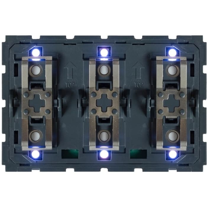 Qbus Schak-Therm 3 tot 6-toets (3 mod) serie BTicino Light Now RGB SWC06T/YNB