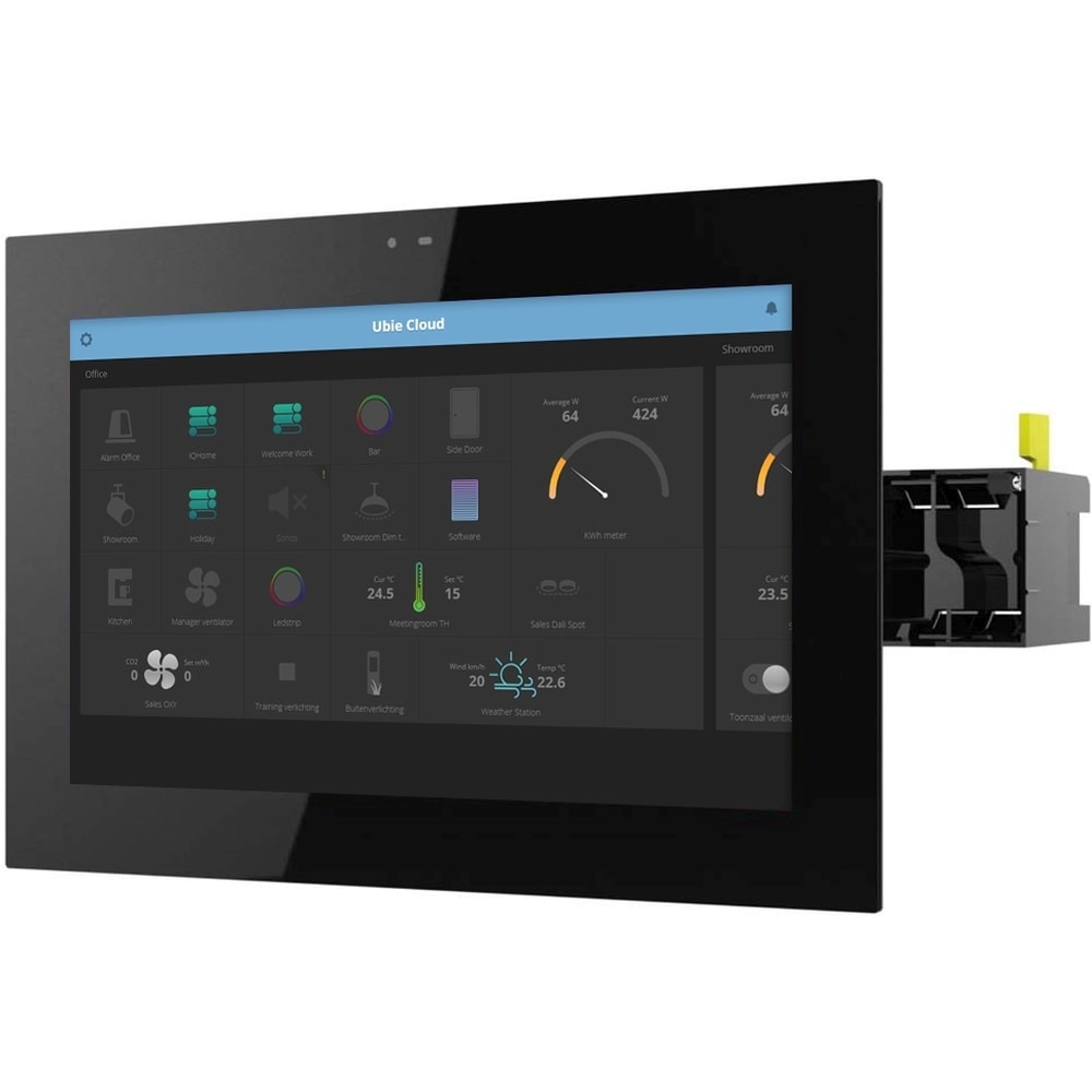 Qbus 8'' touch screen voor bediening Ubie apps & Videofonie. POE-gevoed