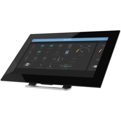 Qbus Ergonomische 4mm geanodizeerde aluminium standaard voor UbieTouch Display UbieTouch/Stand