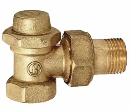 Giacomini   R14 voetventiel haaks messing 3/4 R14Y004