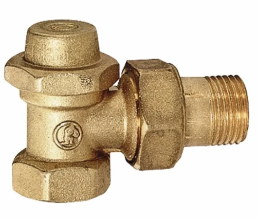 Giacomini   R14 voetventiel haaks messing 3/4 R14Y004