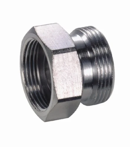 Giacomini verloopnippel MM 16AA x 18AA - chroom R178RX011