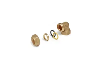 Giacomini R563 knelkopp haaks koper/stalenbuis - fxknel 1/2 X15 R563Y114